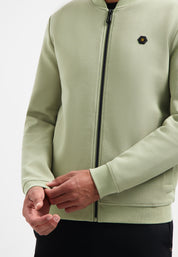 Sweatshirtjacke - 197-Light Moss - Grün