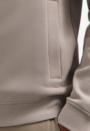 Sweatshirtjacke - 018-Clay - Beige