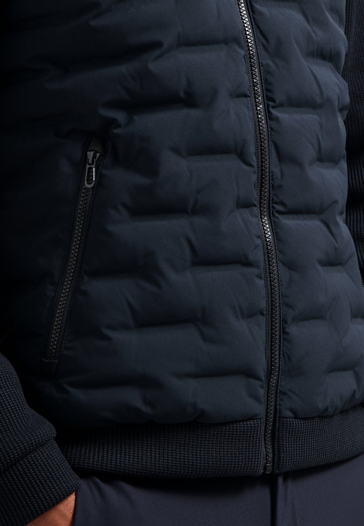 Hybridjacke gesteppt - 078-Night - Blau