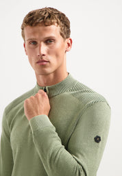 Strickpullover aus Baumwolle - 197-Light Moss - Grün