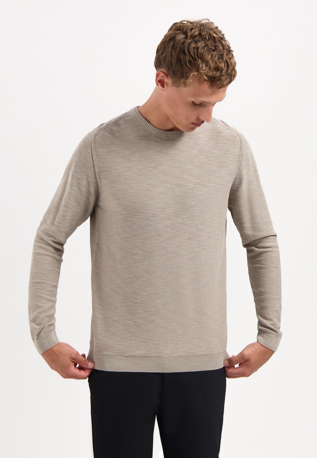 Pullover aus Baumwolle - 018-Clay - Beige