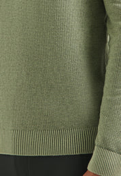 Strickpullover aus Baumwolle - 197-Light Moss - Grün