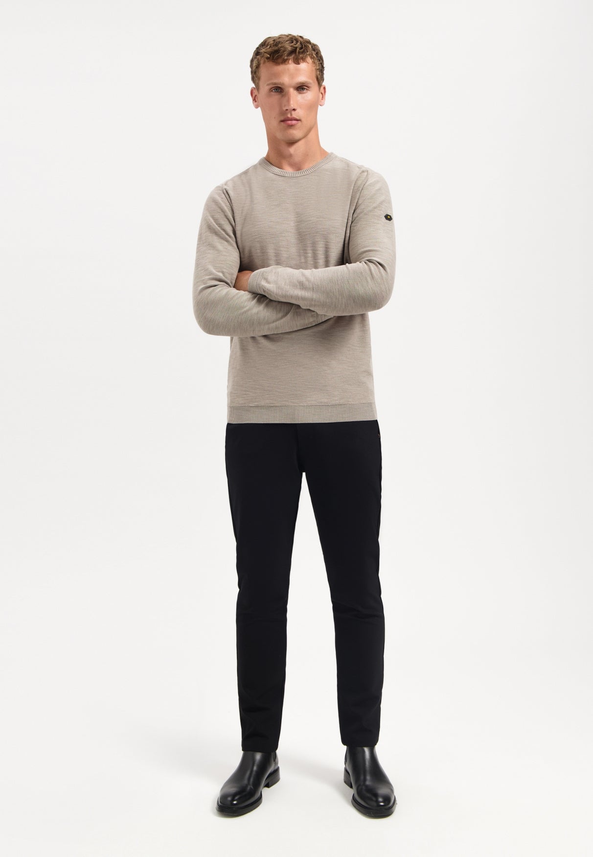 Pullover aus Baumwolle - 018-Clay - Beige