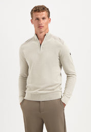 Strickpullover aus Baumwolle - 013-Kit - Beige