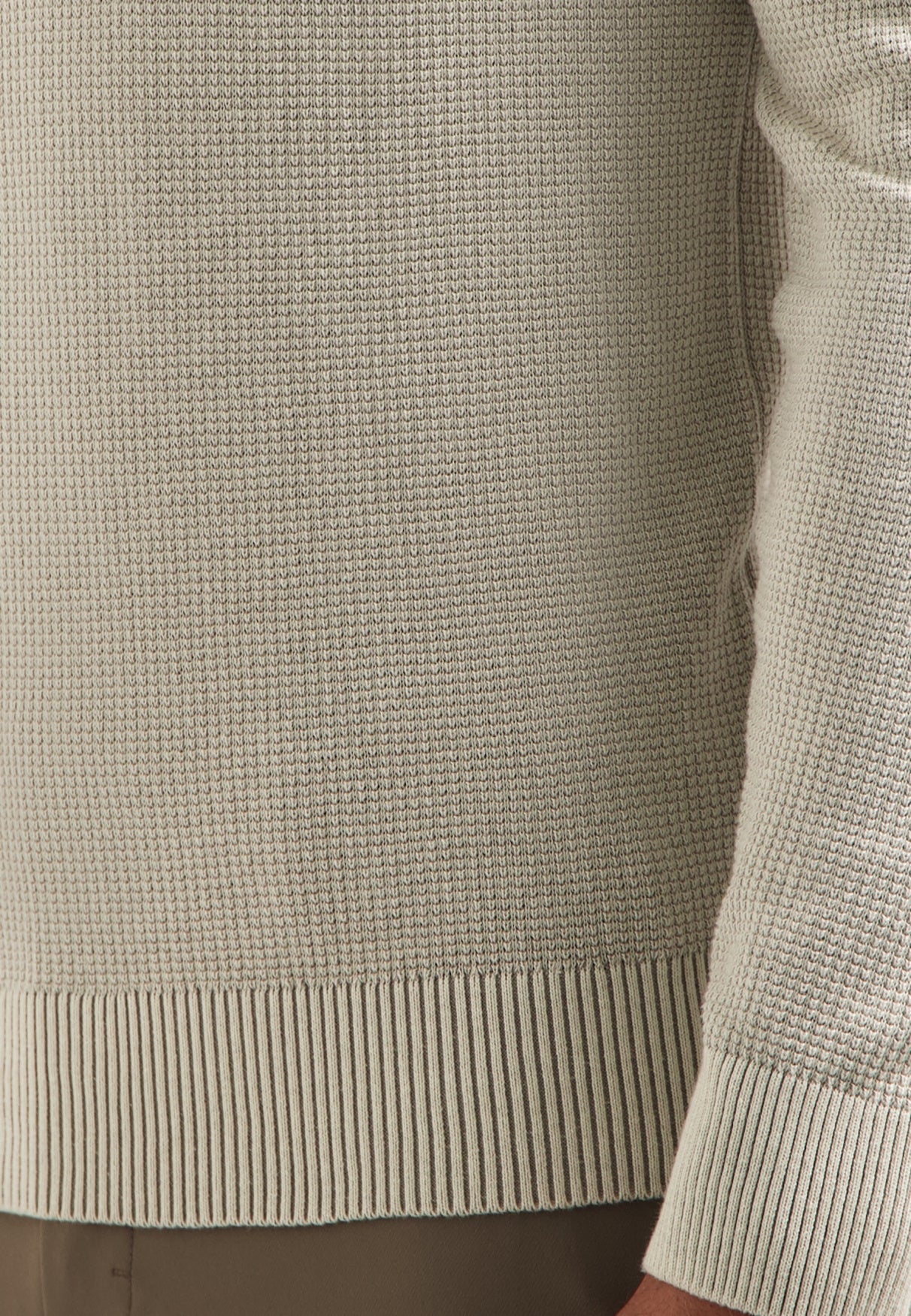 Strickpullover aus Baumwolle - 013-Kit - Beige
