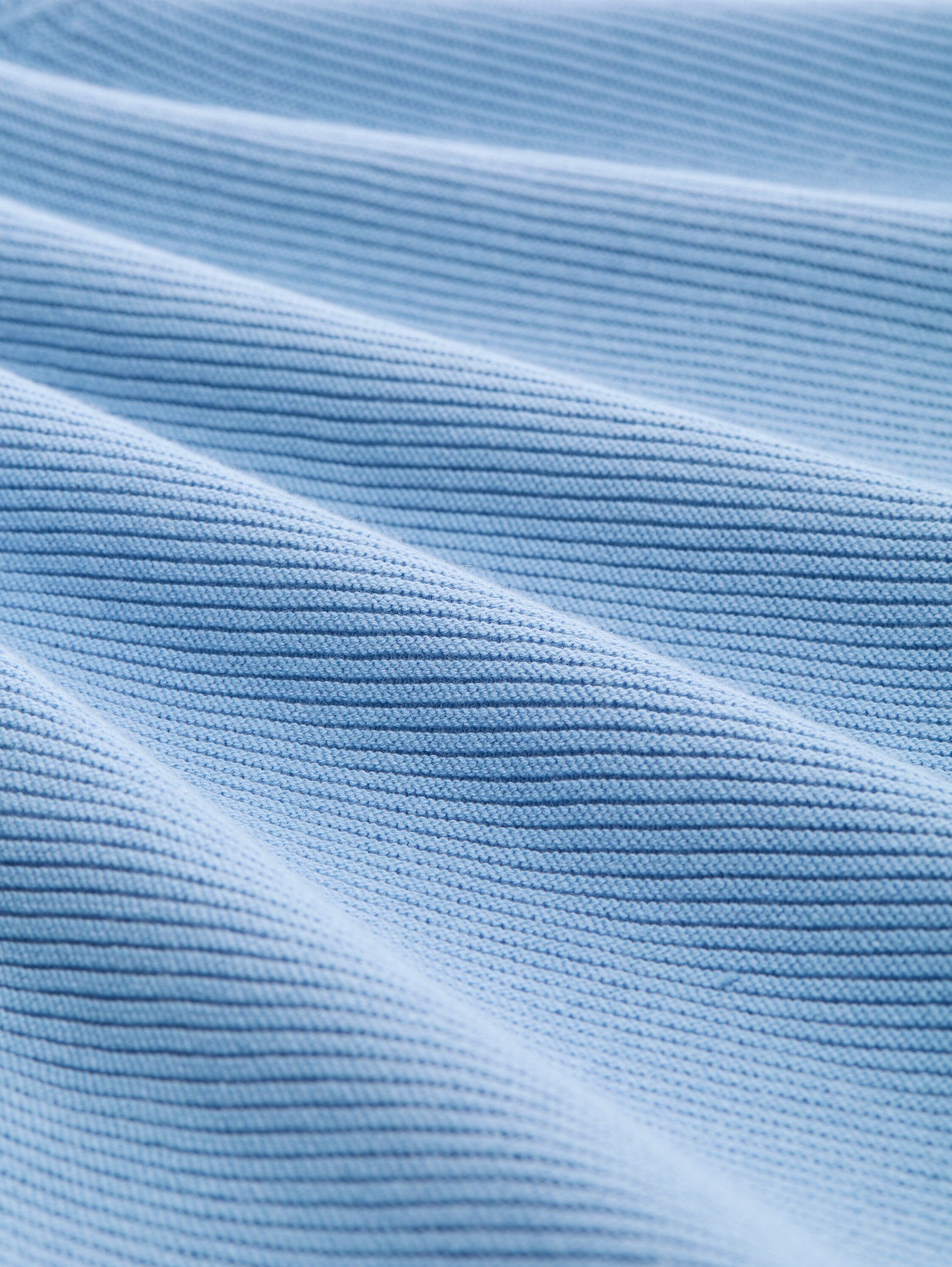 Strickpullover aus Bio-Baumwolle - 34587-light fjord blue - Blau
