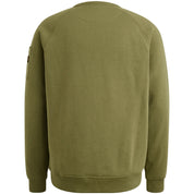 Sweatshirt aus Baumwollmix - 6379-Oil Green - Grün