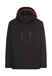 Funktionsjacke mit abnehmbarer Kapuze - 88-Asphalt - Schwarz