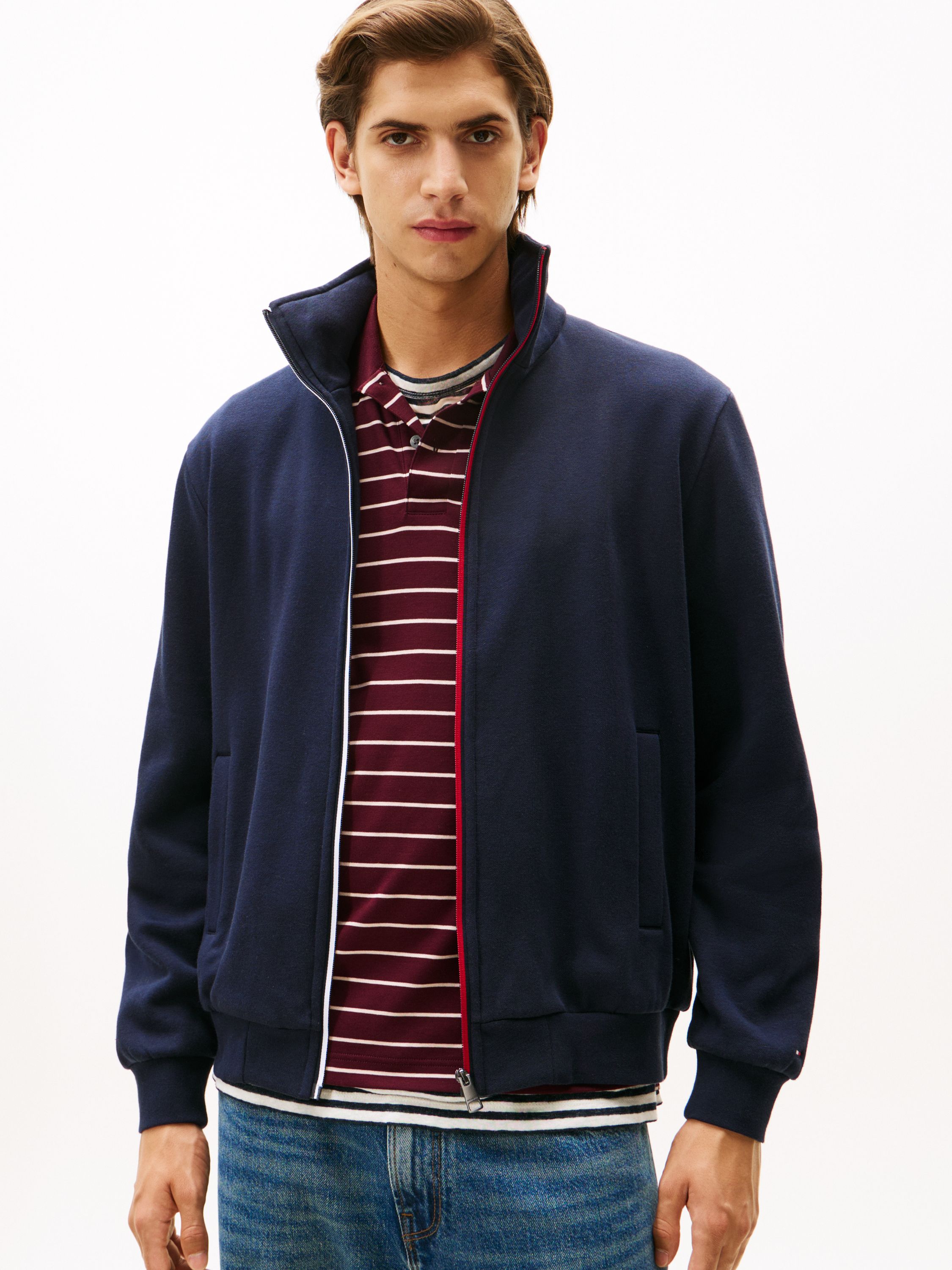 Sweatjacke mit Zipper - DW5-BLUE - Blau