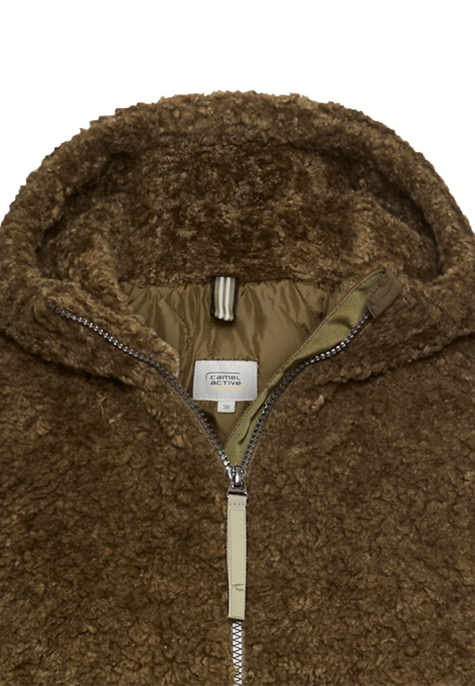 Teddy-Mantel - 61-Dark Khaki - Khaki