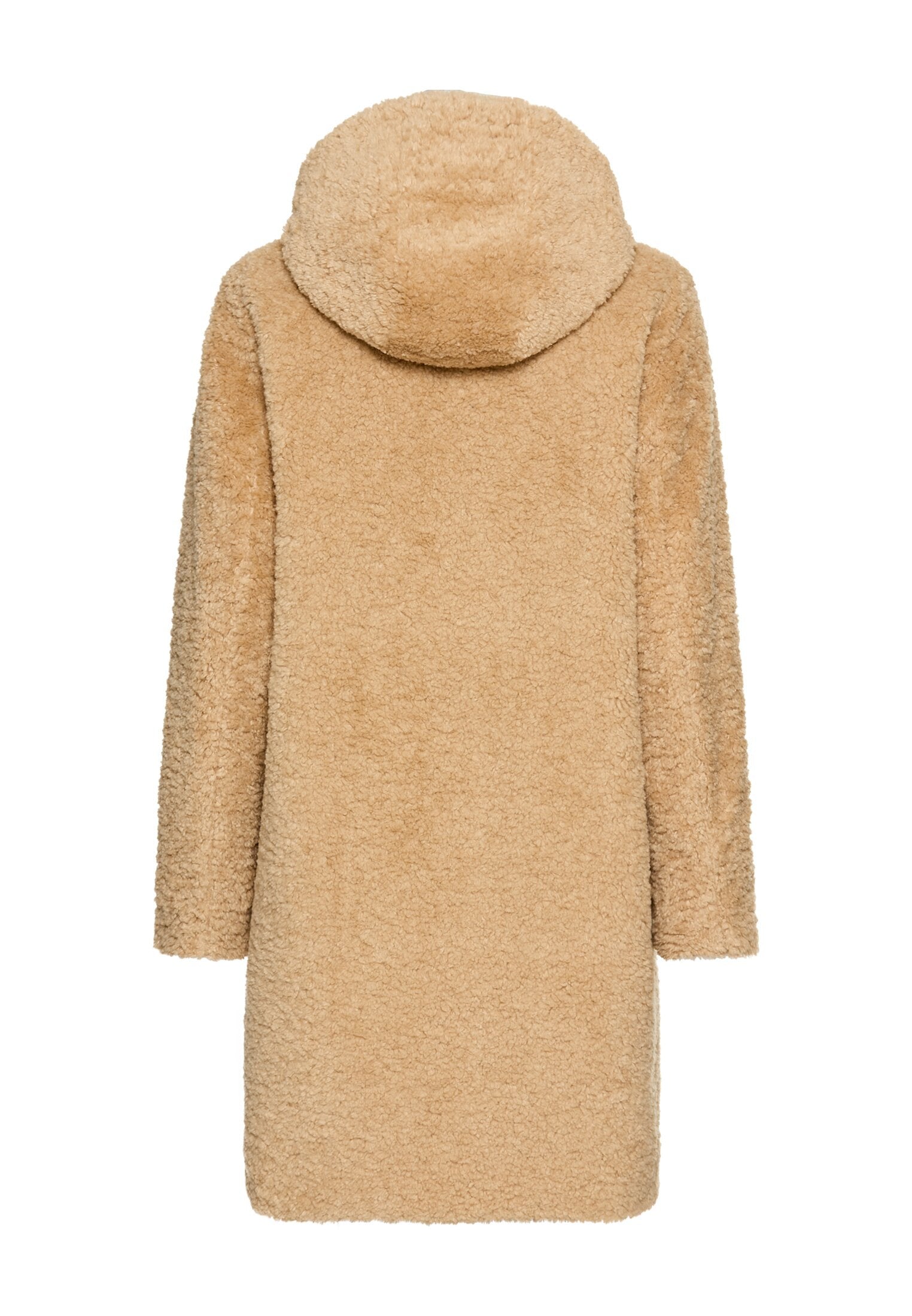 Teddy-Mantel - 20-Cashmere - Beige