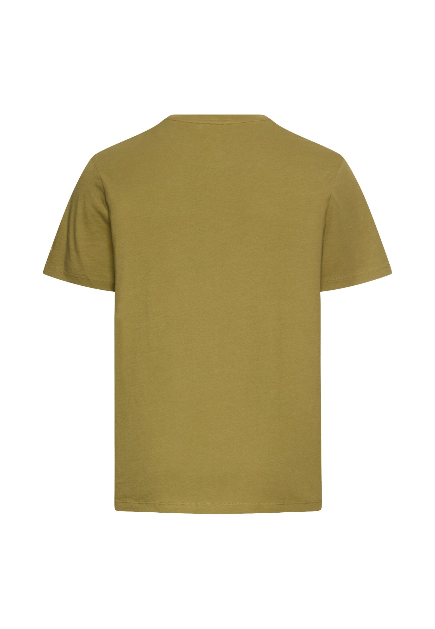 T-Shirt aus Baumwolle - 34-Mosstone - Khaki