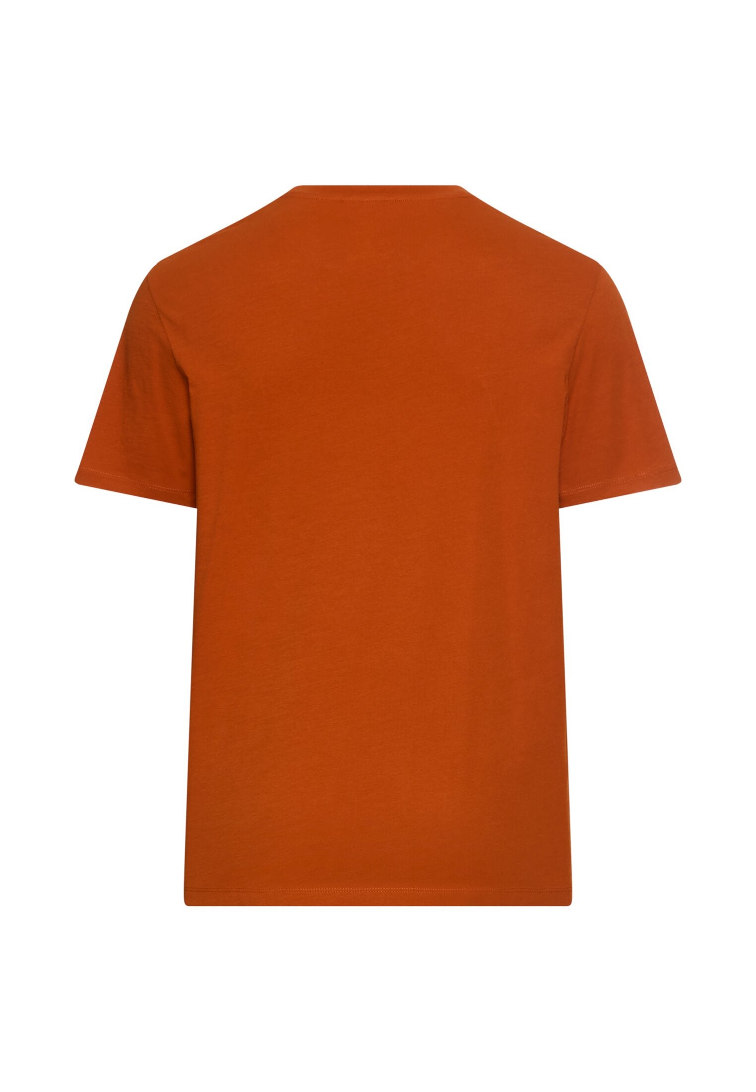 T-Shirt aus Baumwolle - 55-Cinnamon - Orange