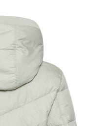 Steppjacke mit abnehmbarer Kapuze - 35-Light Sage - Grau
