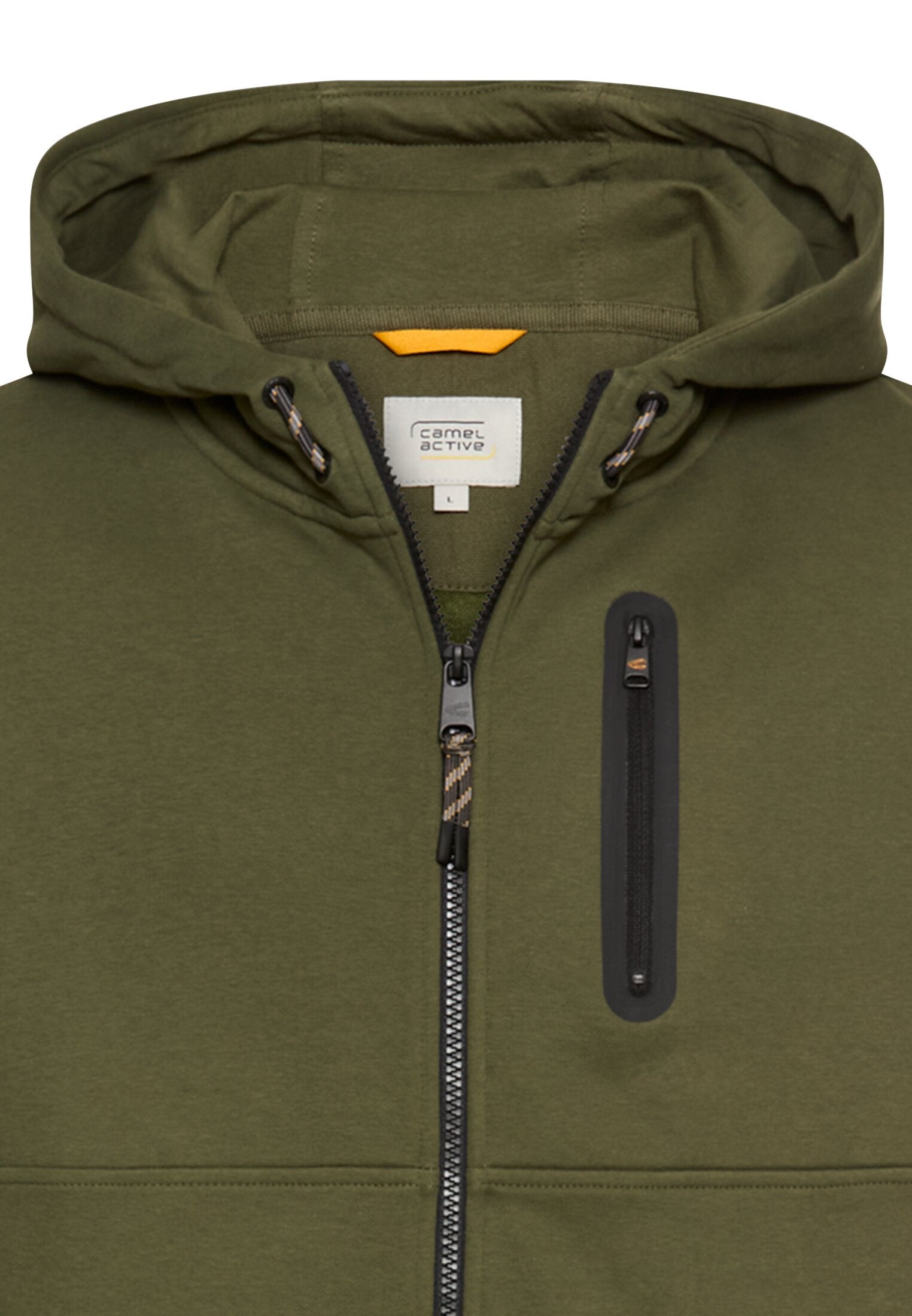 Sweatshirtjacke aus Baumwollmix - 37-Forest Green - Grün