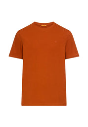 T-Shirt aus Baumwolle - 55-Cinnamon - Orange