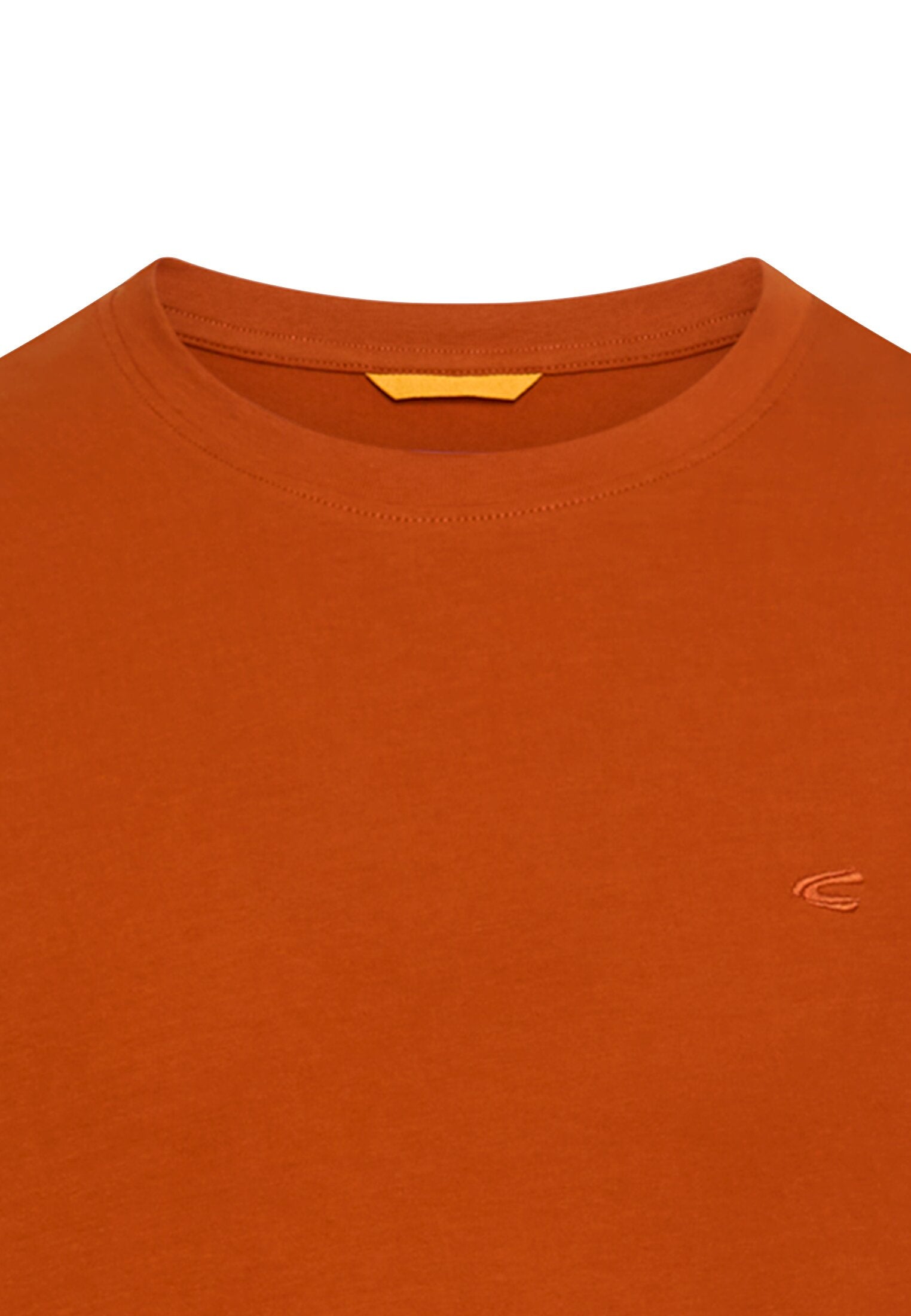 T-Shirt aus Baumwolle - 55-Cinnamon - Orange
