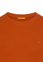 T-Shirt aus Baumwolle - 55-Cinnamon - Orange