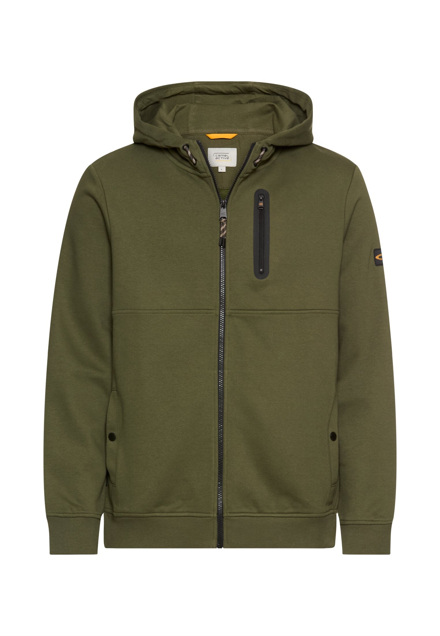 Sweatshirtjacke aus Baumwollmix - 37-Forest Green - Grün