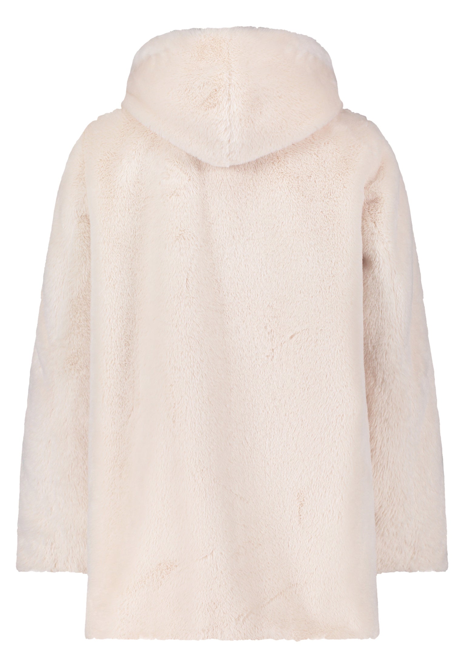 Jacke in Felloptik - 9074-Pumice Stone - Weiß