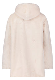 Jacke in Felloptik - 9074-Pumice Stone - Weiß