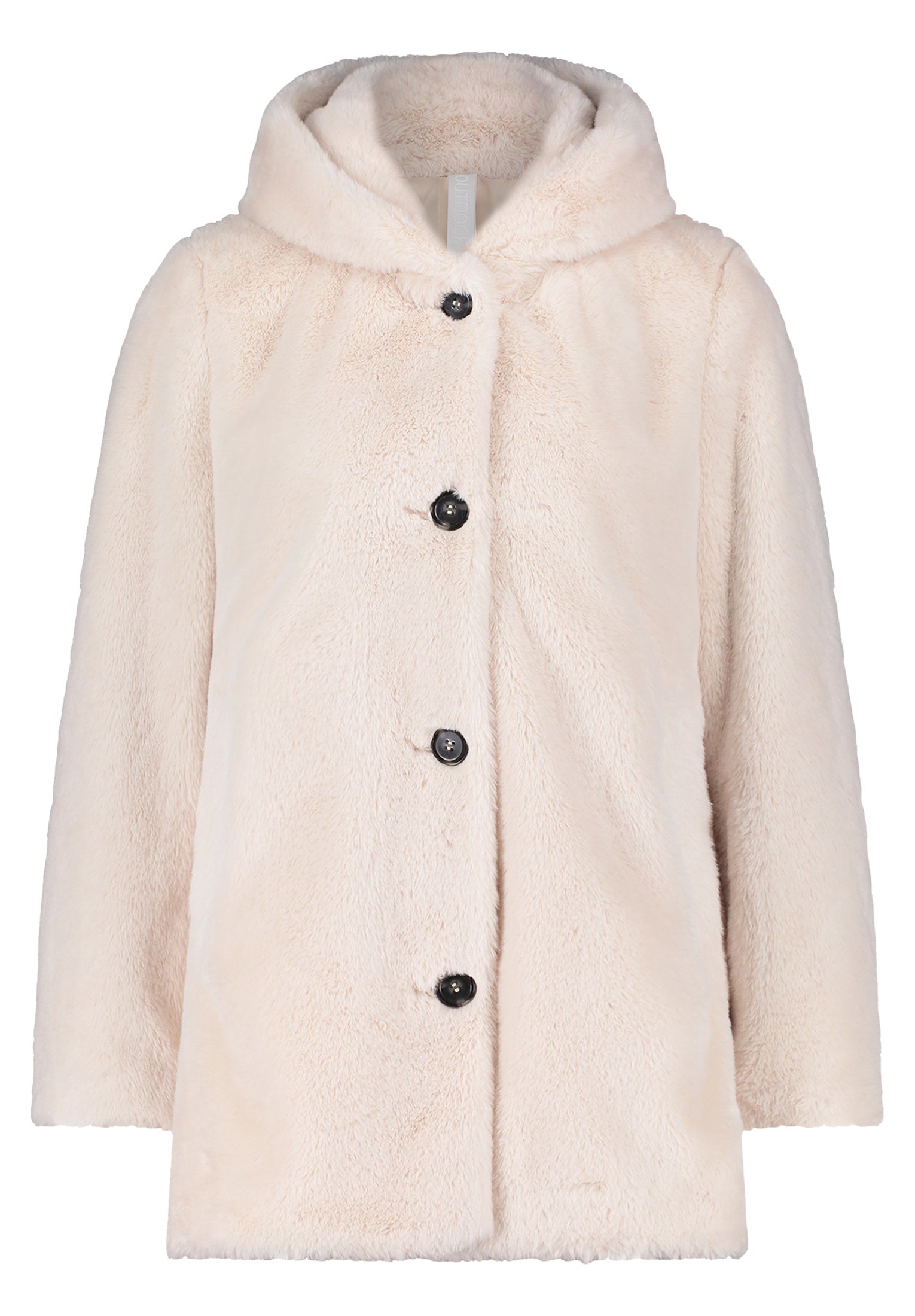 Jacke in Felloptik - 9074-Pumice Stone - Weiß