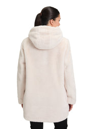 Jacke in Felloptik - 9074-Pumice Stone - Weiß
