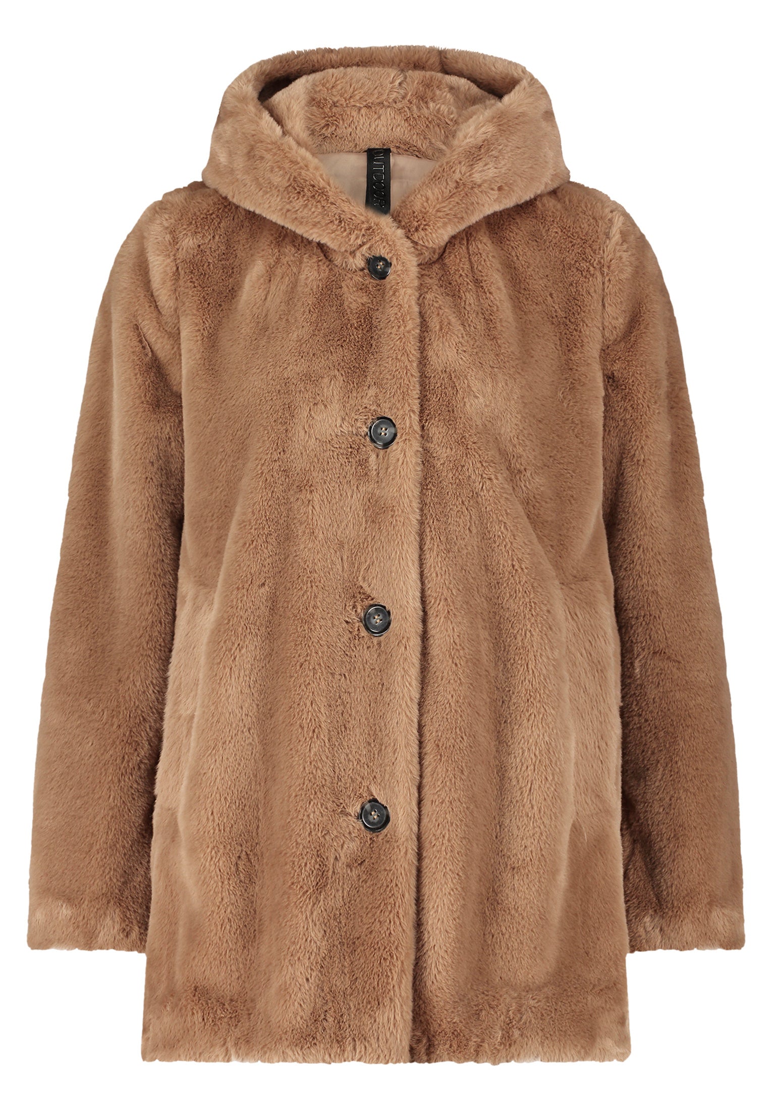 Jacke in Felloptik - 7460-Classic Bronze - Braun