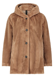 Jacke in Felloptik - 7460-Classic Bronze - Braun