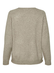 Strickpullover aus Viskosemix - Beige/W. MELANGE - Beige