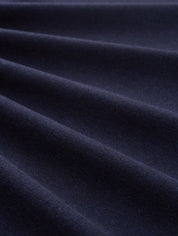 Strickpullover mit V-Ausschnitt - 13160-Knitted Navy Melange - Blau