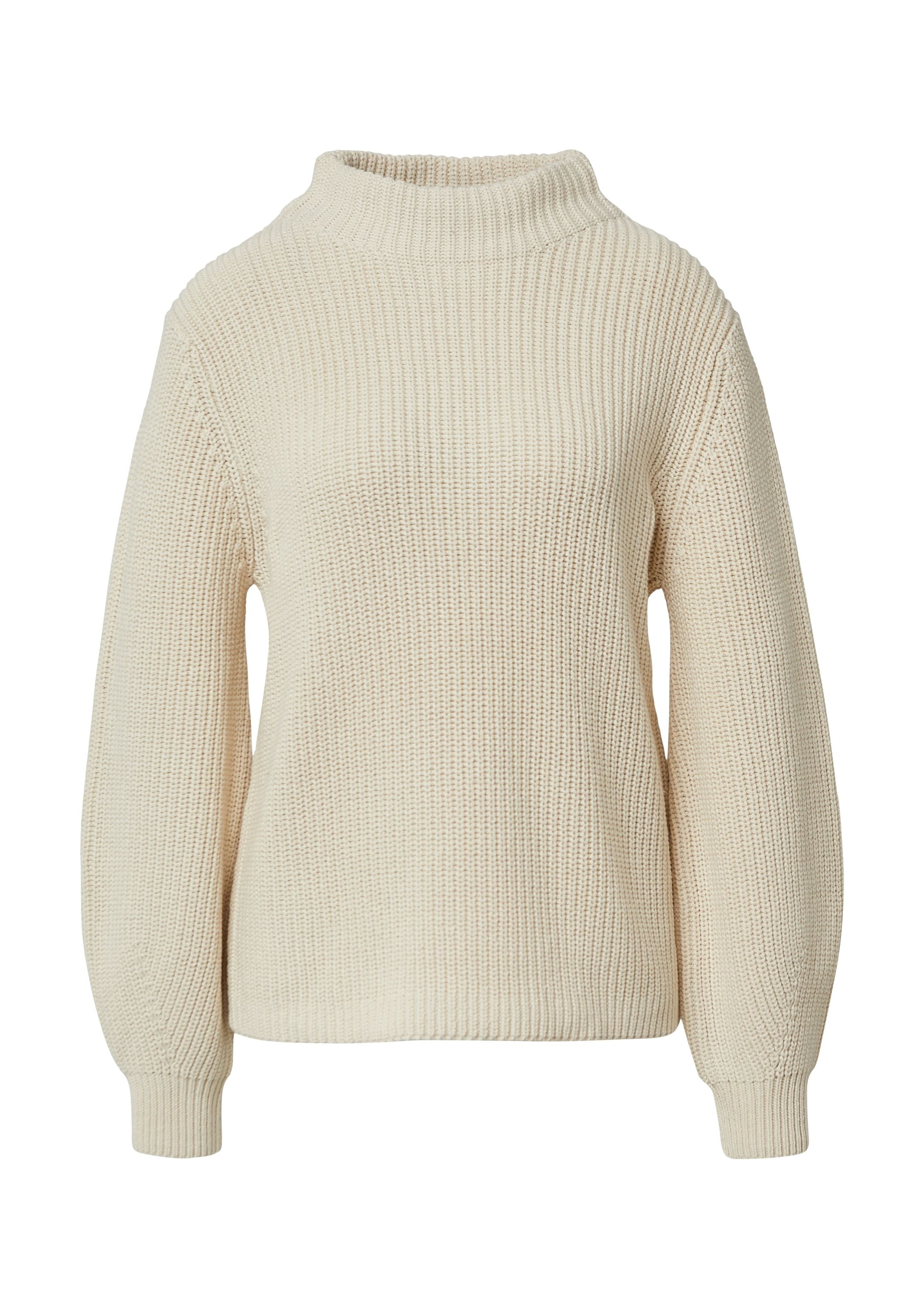Strickpullover aus Baumwollmix - 0805-WHITE - Creme