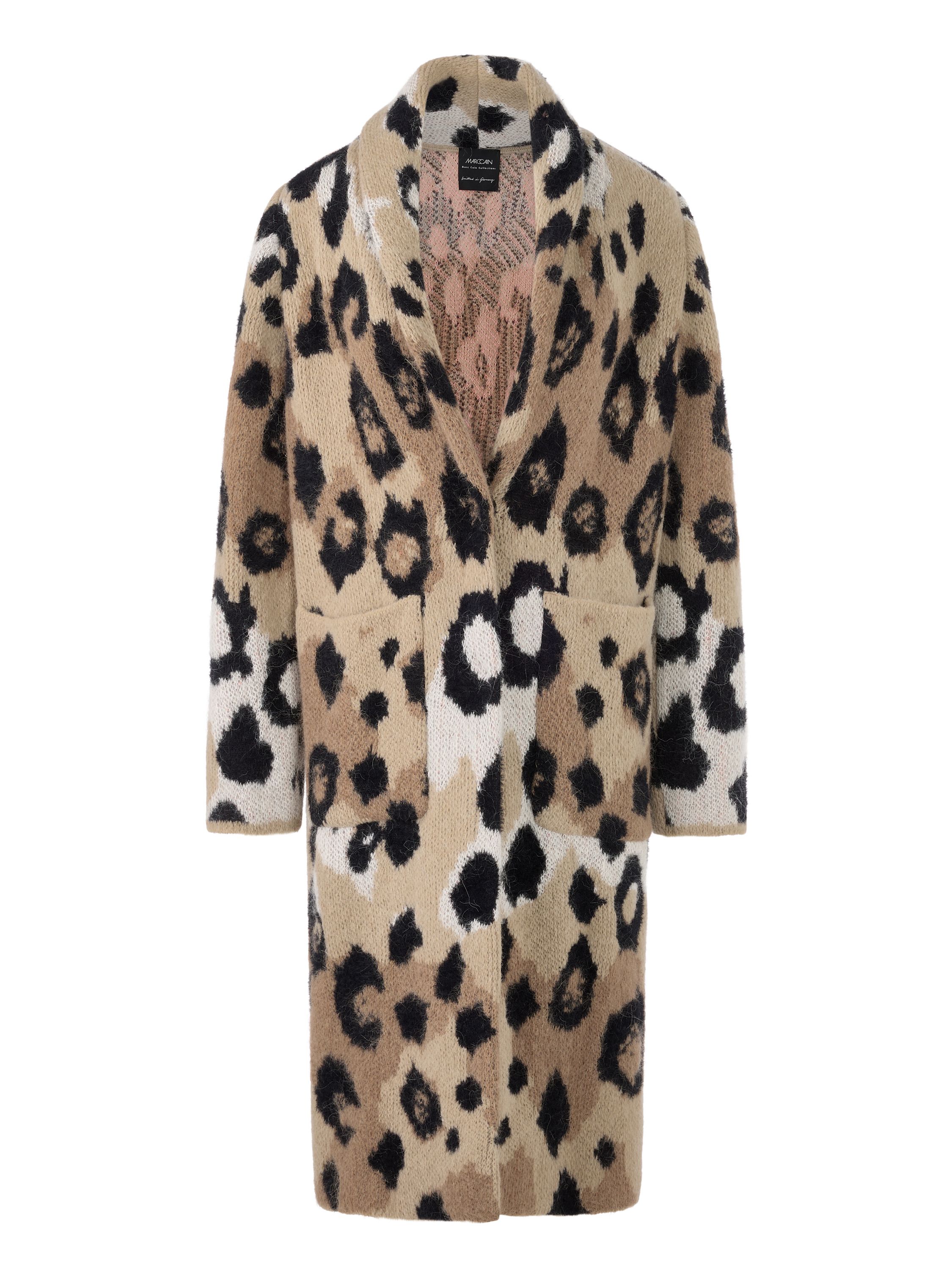 Cardigan mit Leo-Print - 606 - Braun