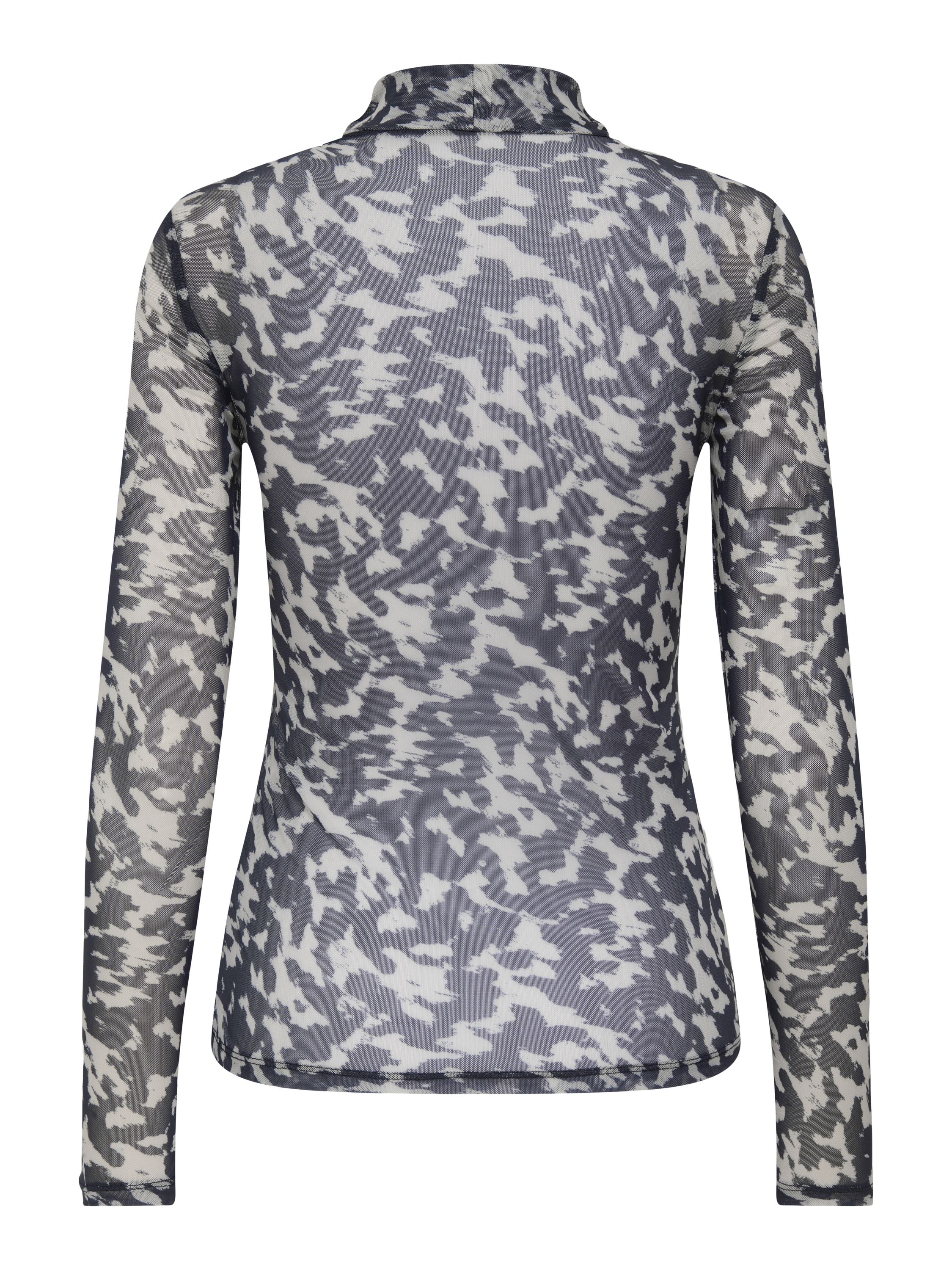 Langarmshirt aus Mesh - Blue Graphite/Rodeo pumice - Blau