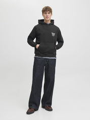 Sweathoodie aus Baumwolle - Black - Schwarz
