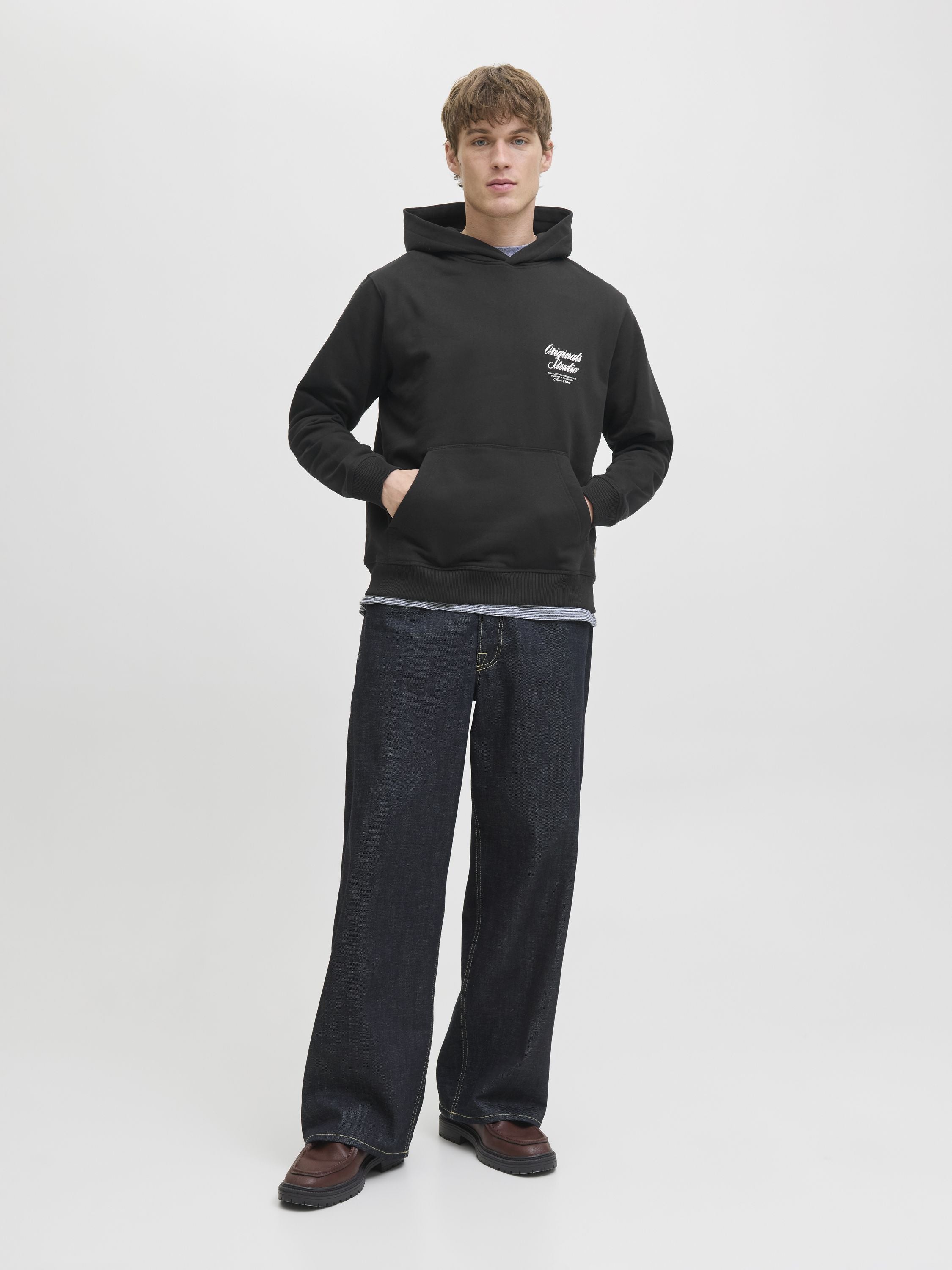 Sweathoodie aus Baumwolle - Black - Schwarz