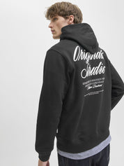 Sweathoodie aus Baumwolle - Black - Schwarz