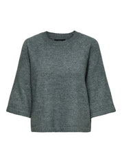 Pullover 3/4 Arm - Balsam Green/MELANGE - Grün