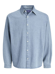 Jeanshemd aus Baumwolle - Medium Blue Denim - Blau