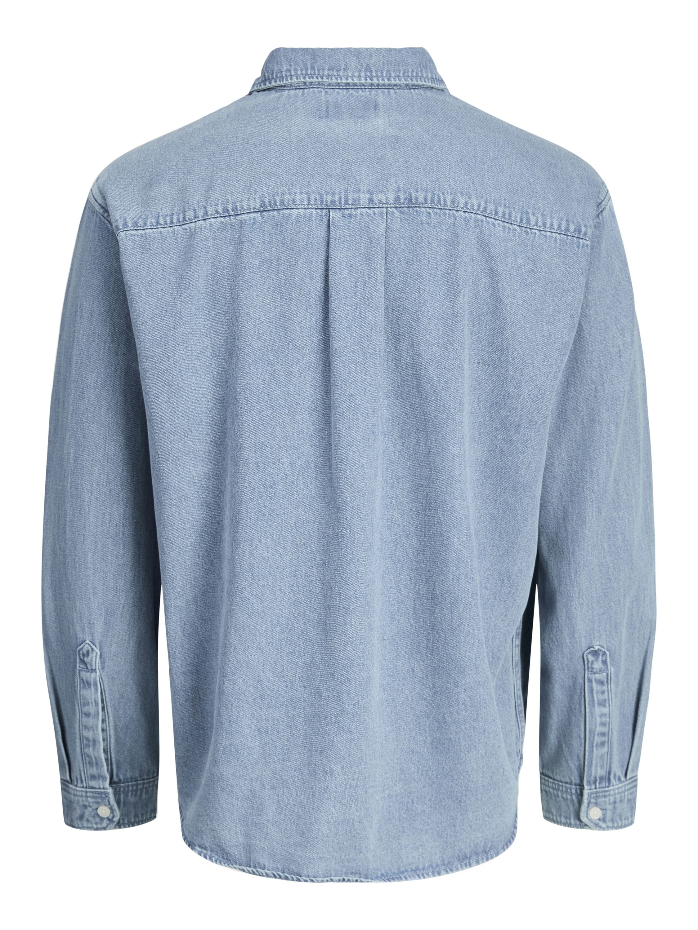 Jeanshemd aus Baumwolle - Medium Blue Denim - Blau