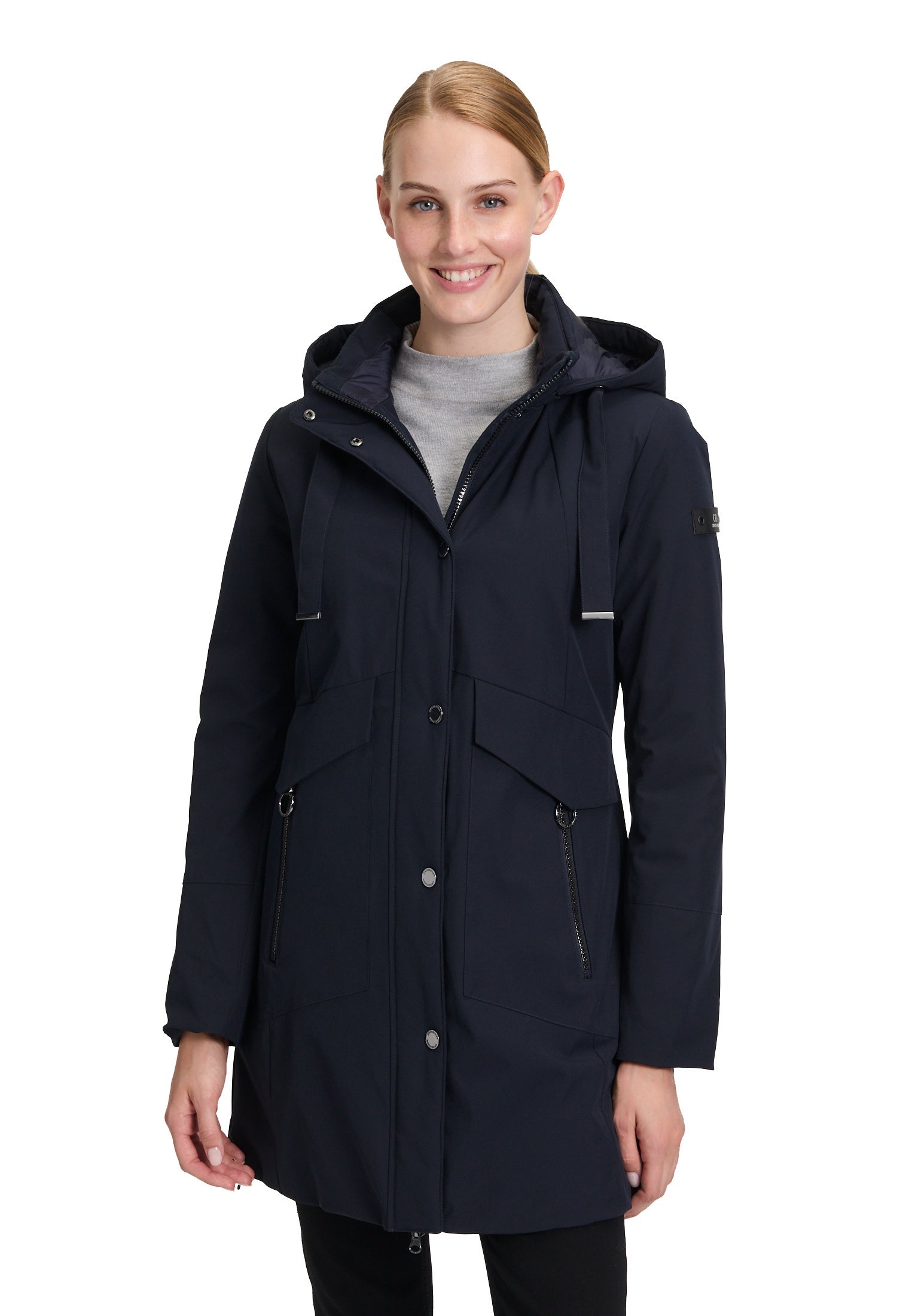 Parka mit Stehkragen - 8538-Deep Navy - Blau