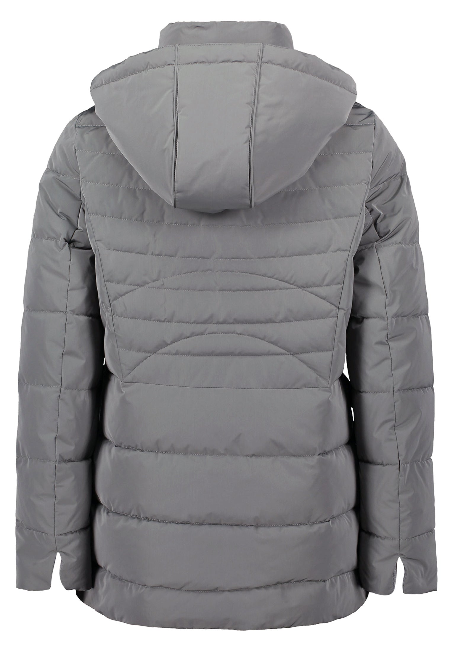 Steppjacke mit abnehmbarer Kapuze - 9086-Salvia - Grau