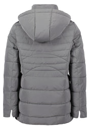 Steppjacke mit abnehmbarer Kapuze - 9086-Salvia - Grau