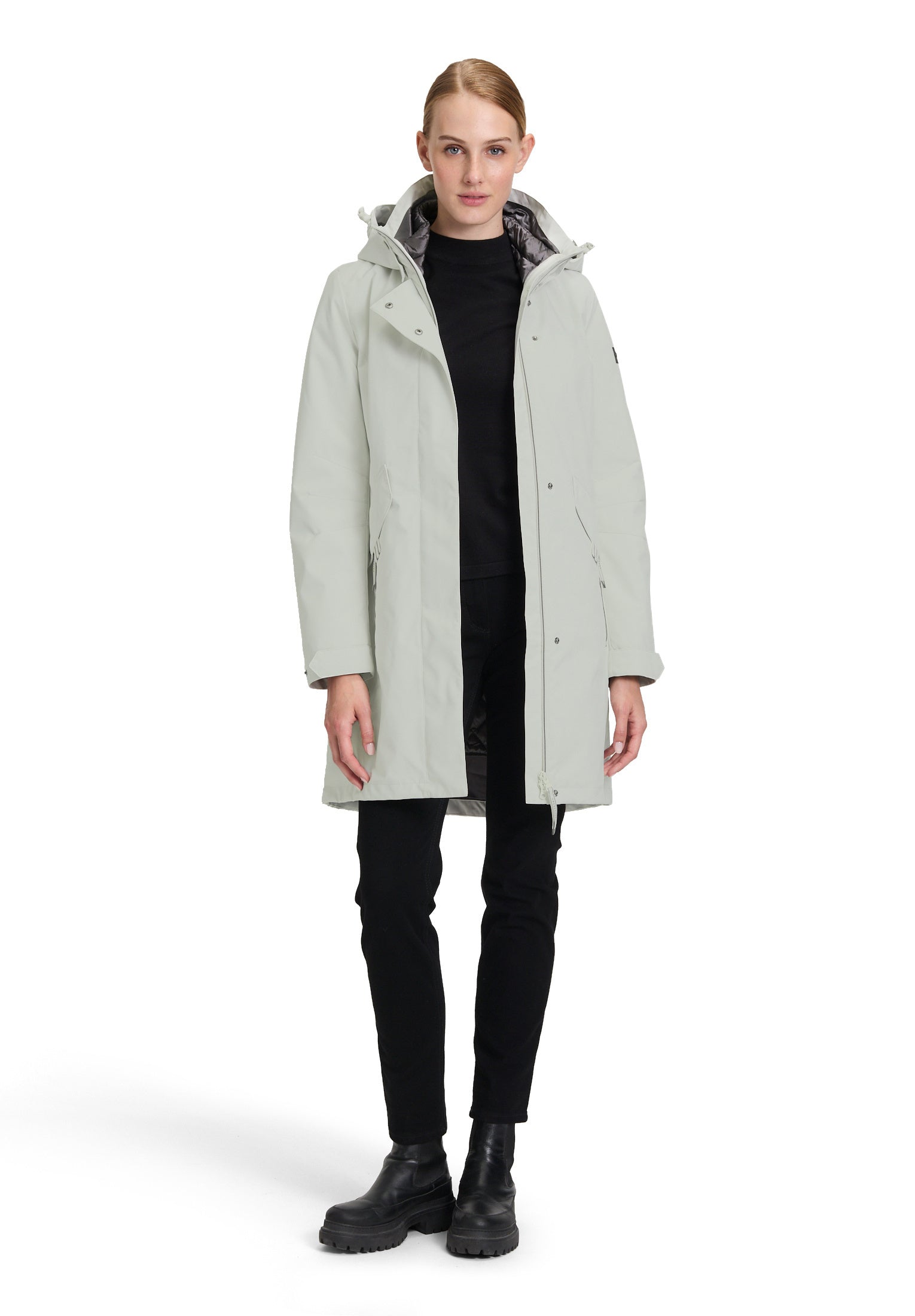 Parka mit Stehkragen - 1014-Offwhite - Weiß