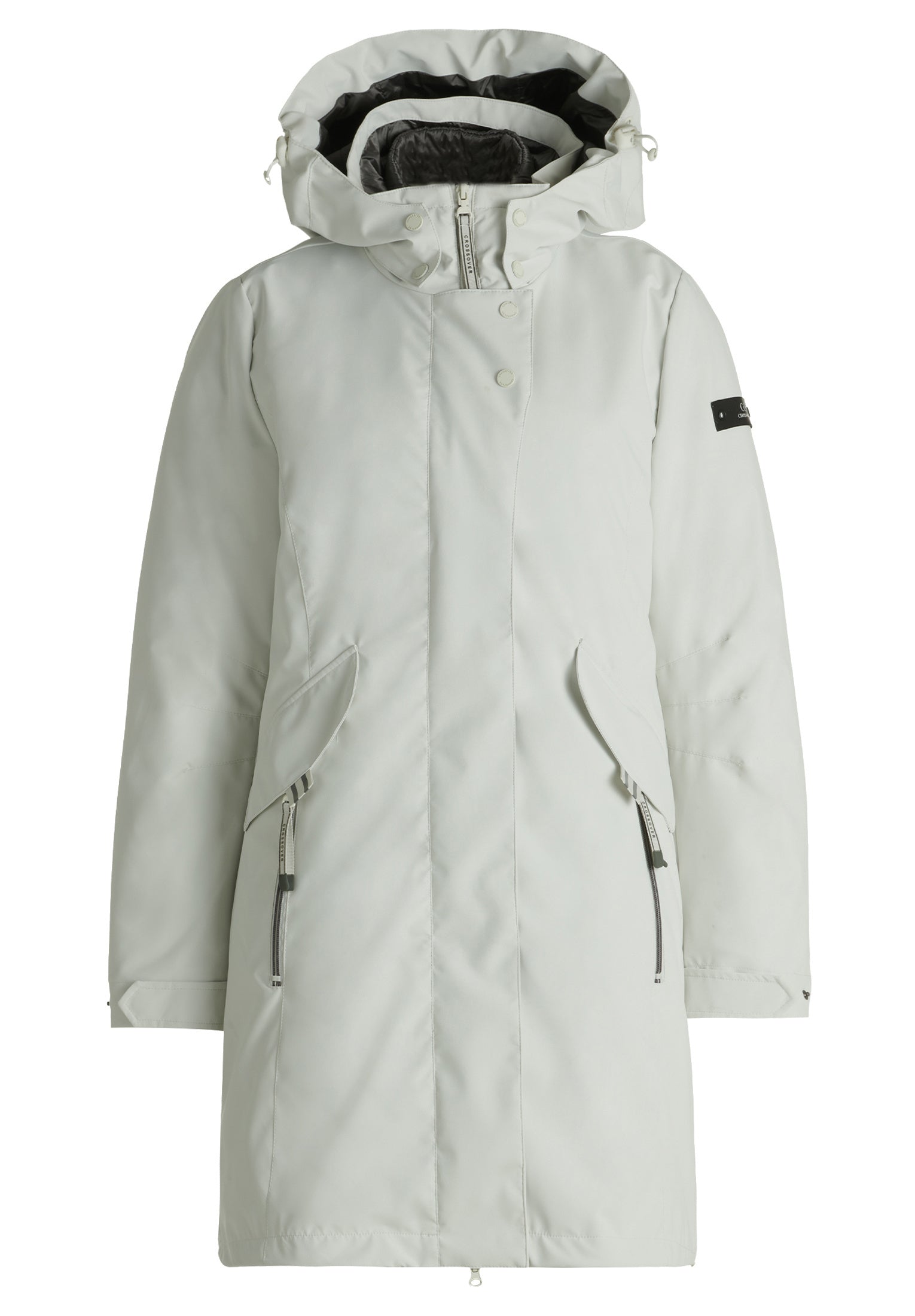 Parka mit Stehkragen - 1014-Offwhite - Weiß