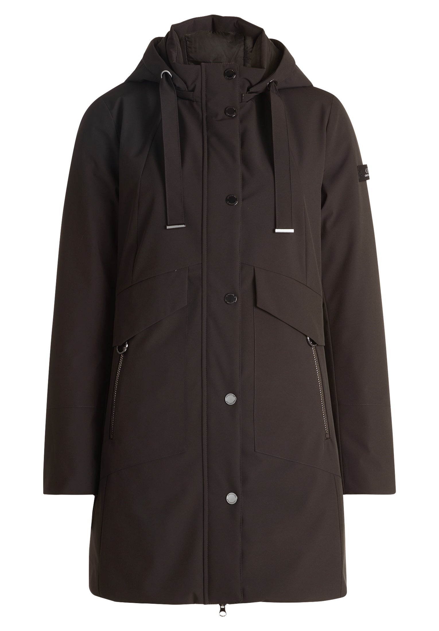 Parka mit Stehkragen - 5576-Shiny Forest - Khaki