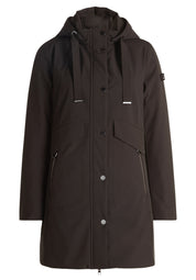 Parka mit Stehkragen - 5576-Shiny Forest - Khaki