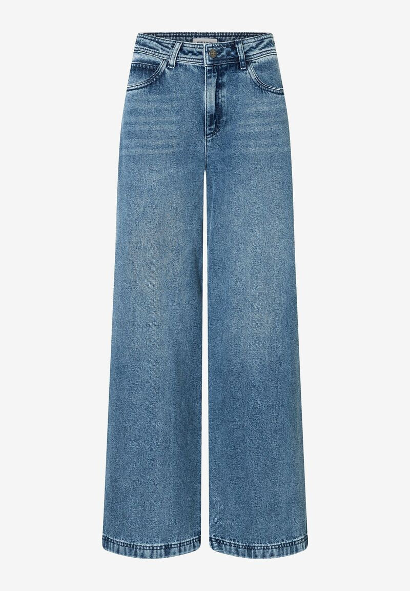 Palazzo-Jeans Wide Leg - 0961 - Blau