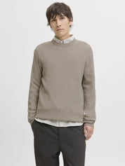 Strickpullover aus Baumwolle - Greige/Twist - Beige