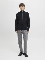 Cardigan mit Zipper - Black - Schwarz